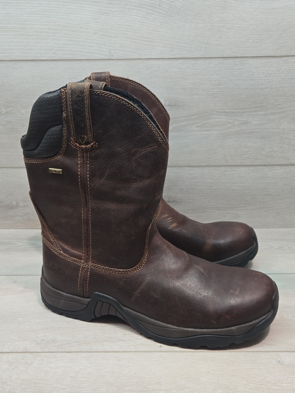 Cabelas Mens Dry Plus Leather Soft Toe 82-5533 Boots Shoes Sz 13D